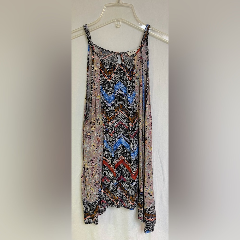 Monteau Patterned Tank Top
